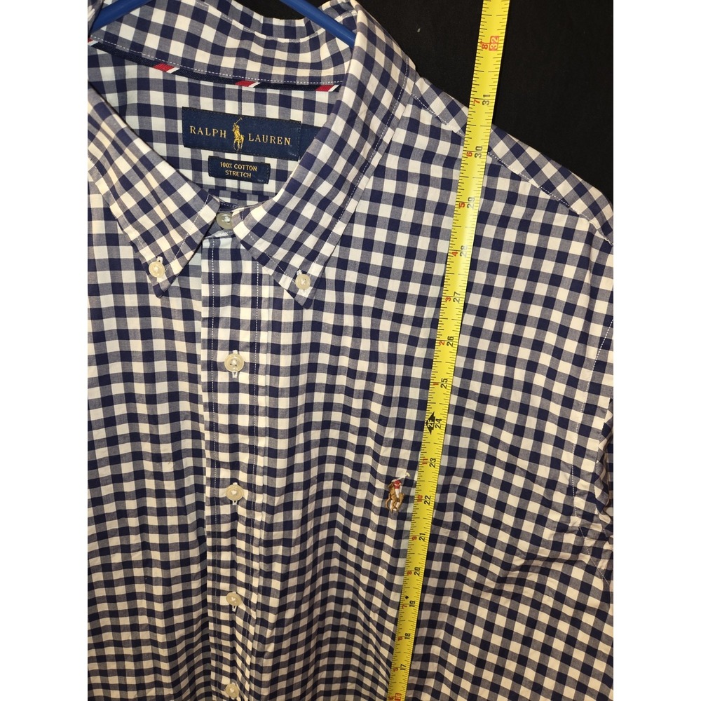 Polo Ralph Lauren Shirt Mens XL Blue Button Up Performance Stretch Casual Preppy - Picture 6 of 7